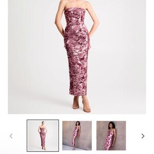 Chic Strapless Floral Dress